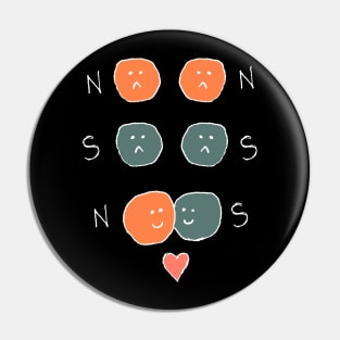 North an south magnet science comedy Pin