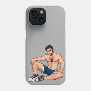 Slim toned man in shorts - Adam Phone Case