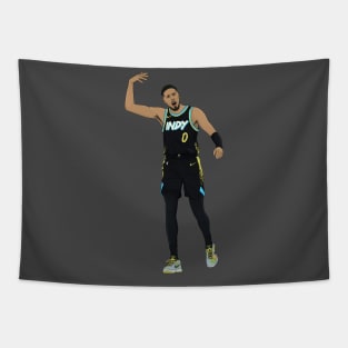 Tyrese Haliburton Digital Illustration Tapestry