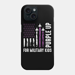 Purple Up For Military Kids | Purple Up For Military Child Phone Case