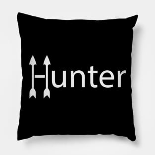 Hunter creative text design Pillow