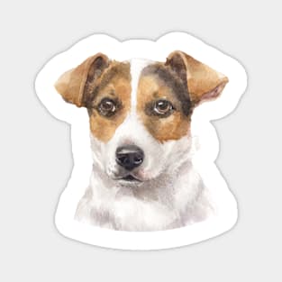 Jack Russell Terrier Watercolor Art Magnet