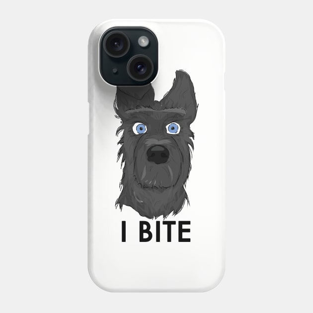 I Bite (Chief in Isle of Dogs) Phone Case by Kinowheel