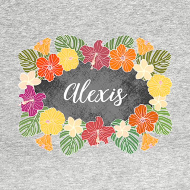 Wallpaper Alexis Tropical Hibiscus Flowers Name Alexis Kids T Shirt HD