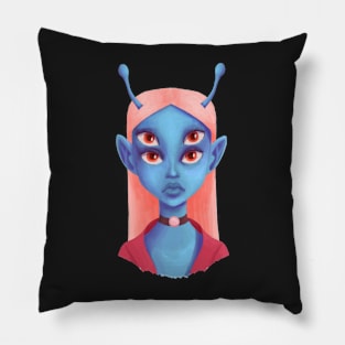 Alien Optical Illusion Eyes Pillow