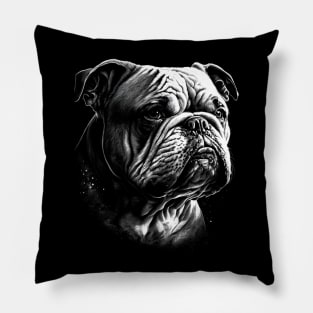 English Bulldog realistic Pillow