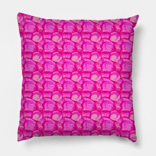 "Everyone Likes Butts" Pattern (Hot Pink) Pillow