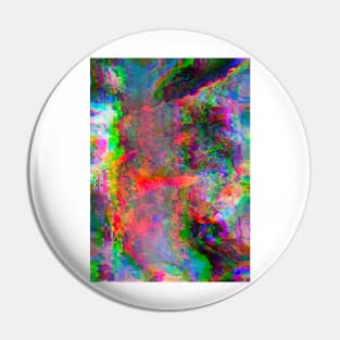Rainbow Glitch Abstract v4 Pin