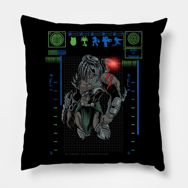 predators series Pillow by terror machine std