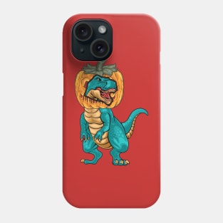 T-Rex With Spooky Vibes Halloween Jack-O-Lantern Costume Phone Case