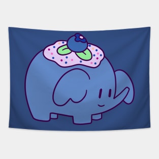 Blueberry Elephant Tapestry