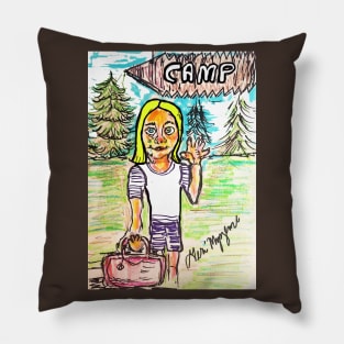 Leaving for summer camp Pillow