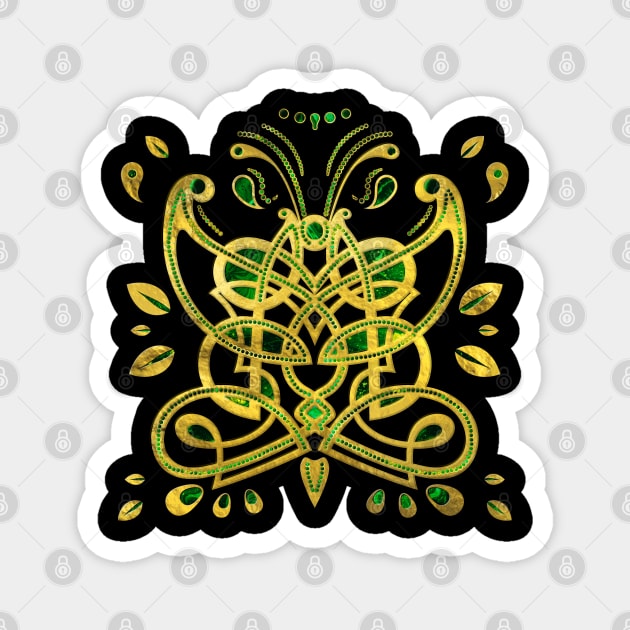 Celtic Butterfly Ornament Magnet by Nartissima