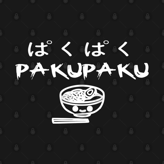 PAKUPAKU RAMEN! Eating Asian food quickly! smiling Ramen Bowl with chopsticks, Japanese! by Johan13