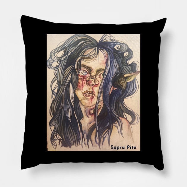 Demon Girl Pillow by Supra Pite