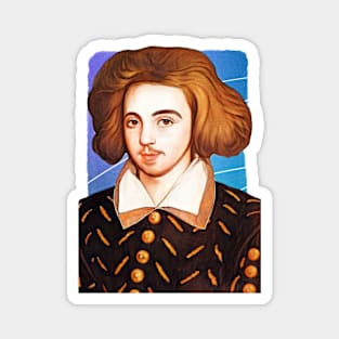 English Playwright Christopher Marlowe illustration Magnet