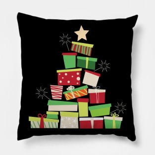 Gift Boxes in the Shape of Christmas Tree Pillow