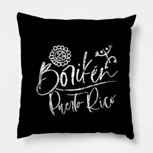 Boriken Puerto Rico Taino, Grunge Design Pillow