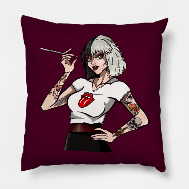 Cruella Pillow by MauryAraya316