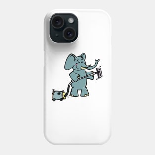 Elephant with Vacuum Cleaner Phone Case