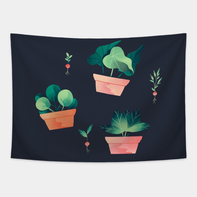 Plants Tapestry by Mofy