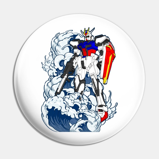 GAT-X105 Strike Gundam Pin by gblackid