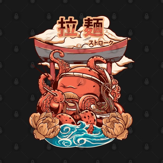 The Kaiju's Tako Ramen Attack by create by adi