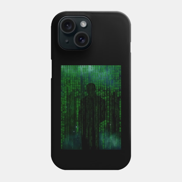 Matrix style binary codes. Phone Case by Drmb