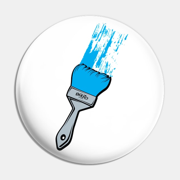 Paintbrush - Blue Pin by BonzoTee