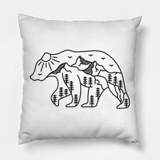 The Adventurous Bear 3 Pillow