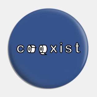 Toilet Paper Coexistence Pin