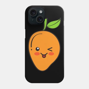 Cute Mango winking and blushing Phone Case