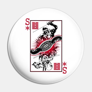 Snakes Eyes/Storm Shadow Playing card Pin