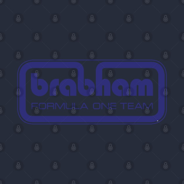 Brabham Formula One Team logo 1973/4 - brabham blue print by retropetrol