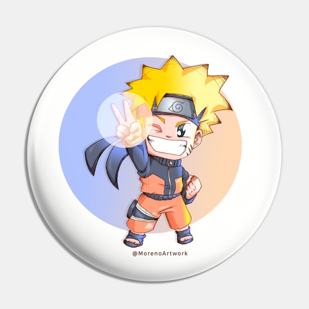 Anime Ninja Boy Pin by MorenoArtwork