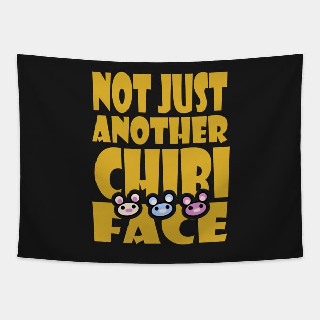 Not Just Another Chibi Face Tapestry by Village Values