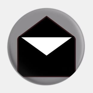 Black envelope Pin