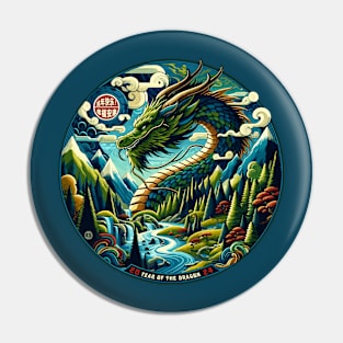 Serpentine Dragon's Oasis - Year Of The Dragon 2024 Pin