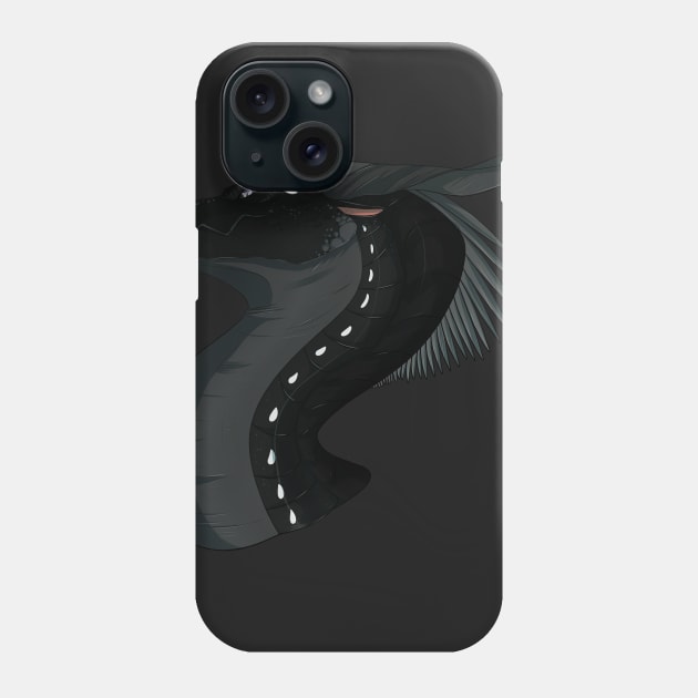 Darkstalker - Wings of fire Phone Case by Smollanger