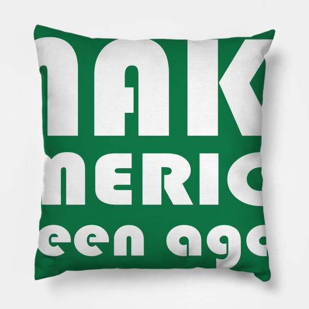 Make America Green Again Pillow by PinkBorn