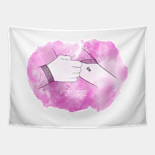 Pink Desing Eleven tattoo Tapestry