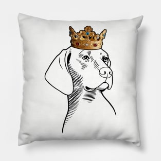 Plott Hound Dog King Queen Wearing Crown Pillow