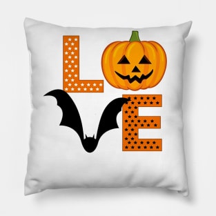 Halloween Bat Jack o lantern Pumpkin Pillow