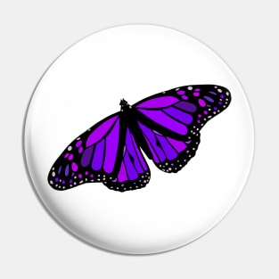 Purple butterfly emoji epilepsy awareness sticker Pin