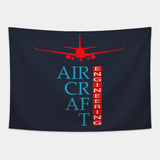 aircraft engineering aeronautical engineer Tapestry by PrisDesign99