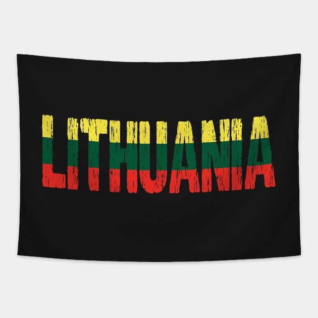 Lithuania Lithuanian Flag Lietuva Souvenir Tapestry by Nirvanibex