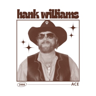 Hank Williams Jr  Vintage Faded Style Fan Design T-Shirt