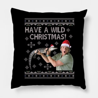 Steve Irwin Have A Wild Christmas Pillow