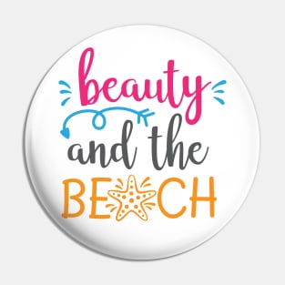 Beauty and the beach Pin