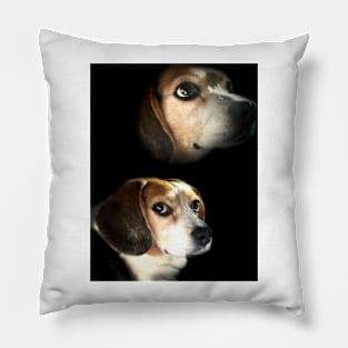 The Double Exposure Beagle Pillow